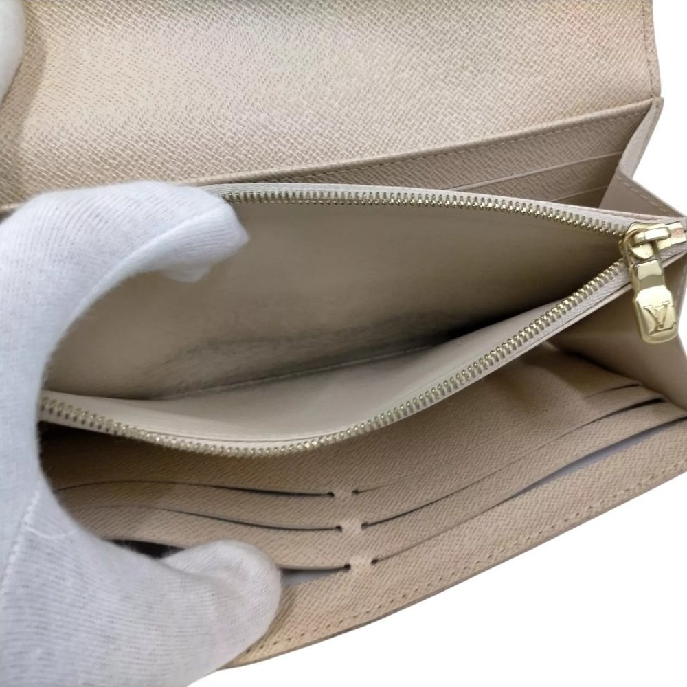 644268BC (L3) Louis Vuitton Walelt Long White Damier Azur - Picture 7 of 10
